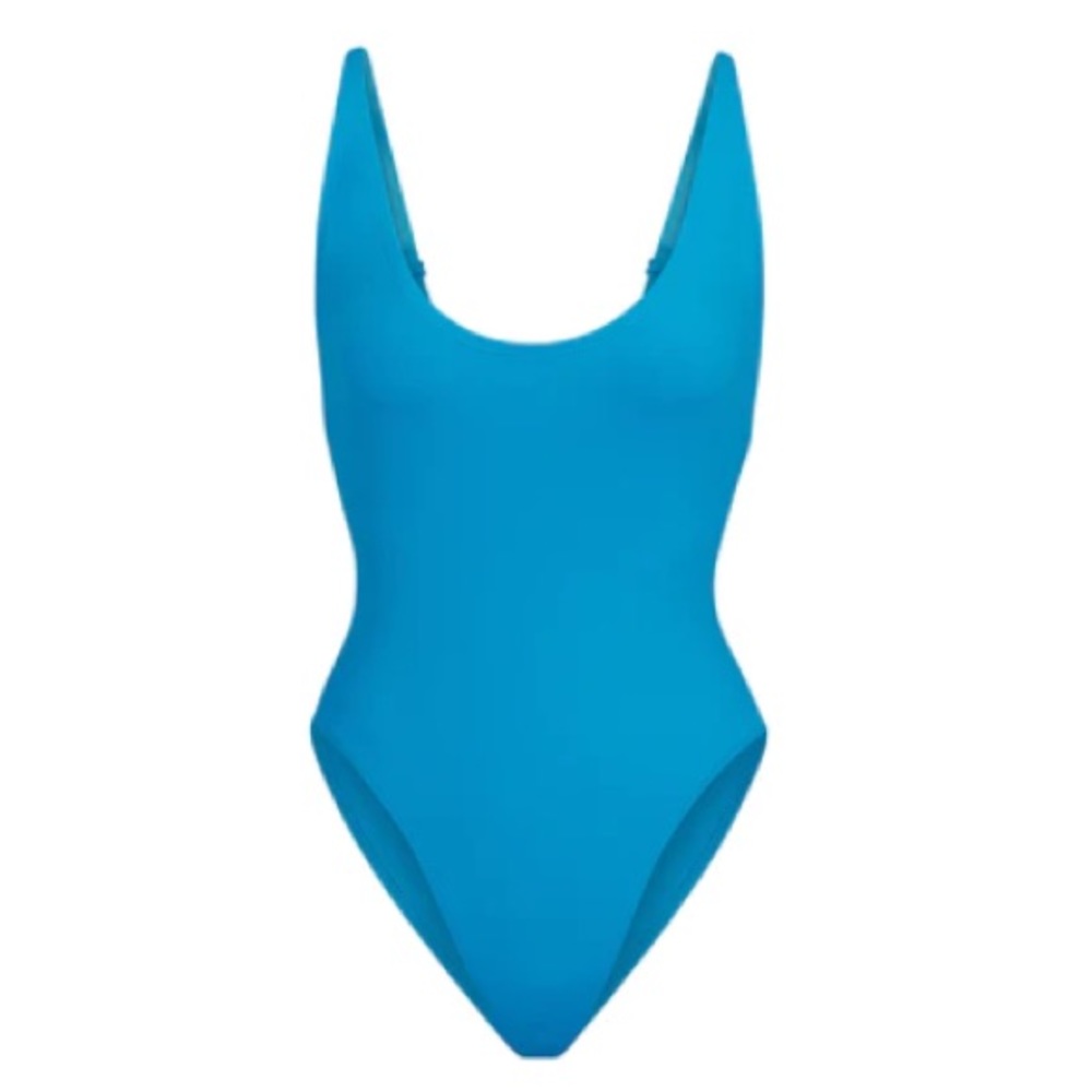 SKIMS SWIM SCOOP NECK ONE PIECE | TURQUOISE 3X